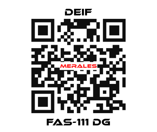 FAS-111 DG Deif