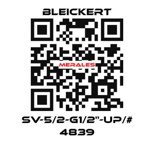 SV-5/2-G1/2"-UP/# 4839 Bleickert