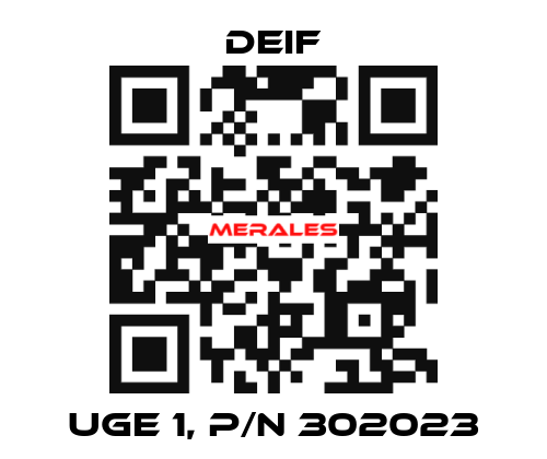 UGE 1, p/n 302023 Deif