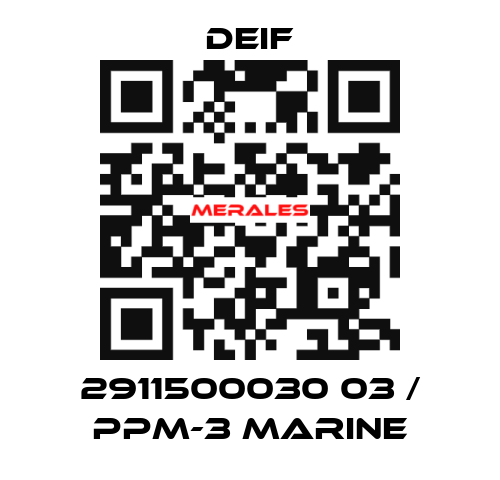 2911500030 03 / PPM-3 Marine Deif