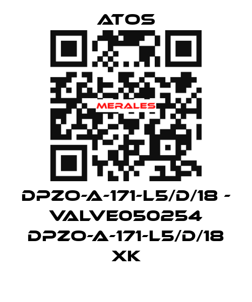 DPZO-A-171-L5/D/18 - VALVE050254 DPZO-A-171-L5/D/18 XK Atos