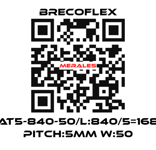 AT5-840-50/L:840/5=168 Pitch:5mm W:50 Brecoflex