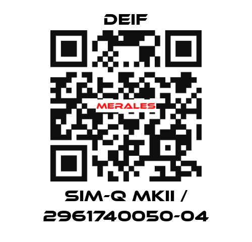SIM-Q MKII / 2961740050-04 Deif