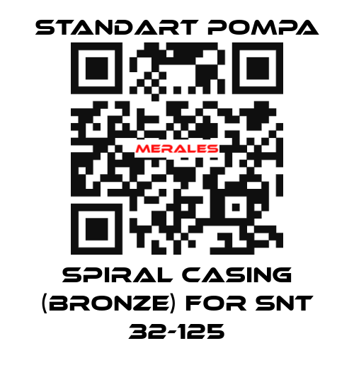 Spiral casing (bronze) for SNT 32-125 STANDART POMPA