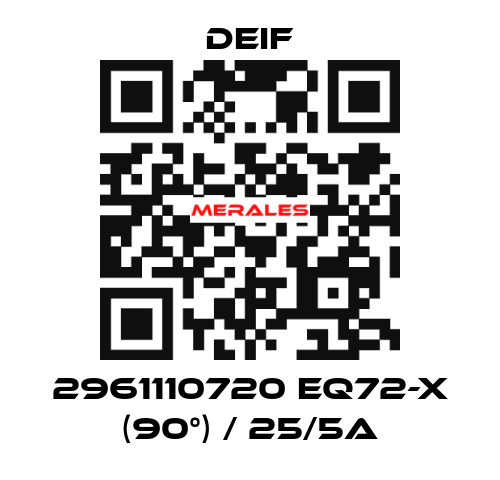 2961110720 EQ72-x (90°) / 25/5A Deif