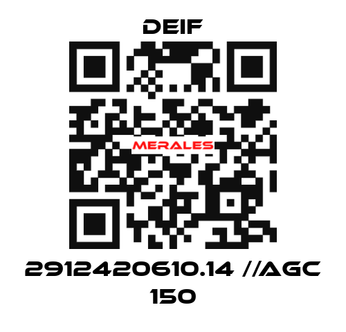 2912420610.14 //AGC 150 Deif