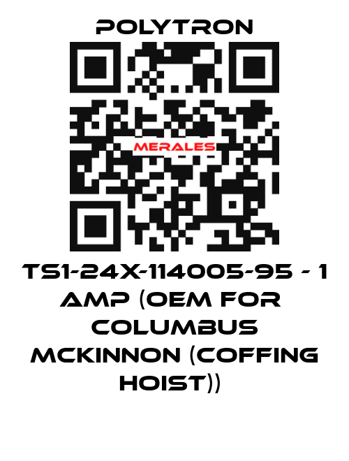 TS1-24X-114005-95 - 1 AMP (OEM for  Columbus McKinnon (Coffing Hoist))  Polytron