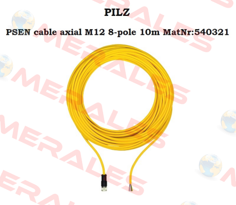 p/n: 540321, Type: PSEN cable axial M12 8-pole 10m Pilz