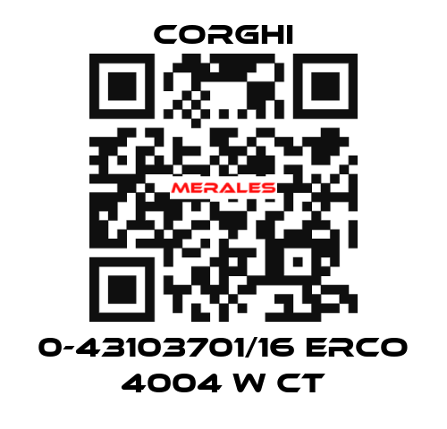 0-43103701/16 ERCO 4004 W CT Corghi