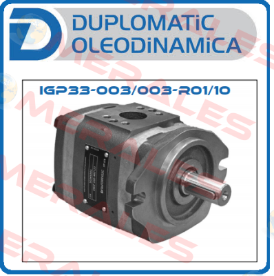 IGP33-003/003-R01/10 Duplomatic