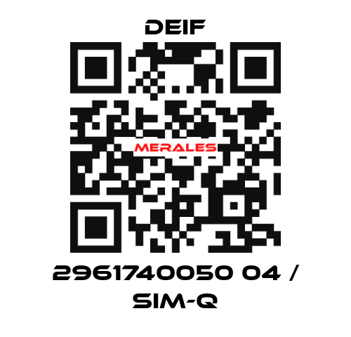 2961740050 04 / SIM-Q Deif
