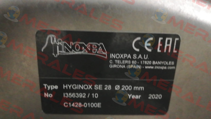 bellows for I356392/10 Inoxpa