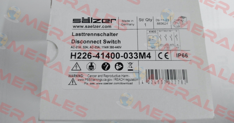 H226-41400-033M4 Salzer