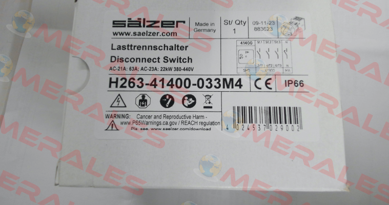 H263-41400-033M4 Salzer