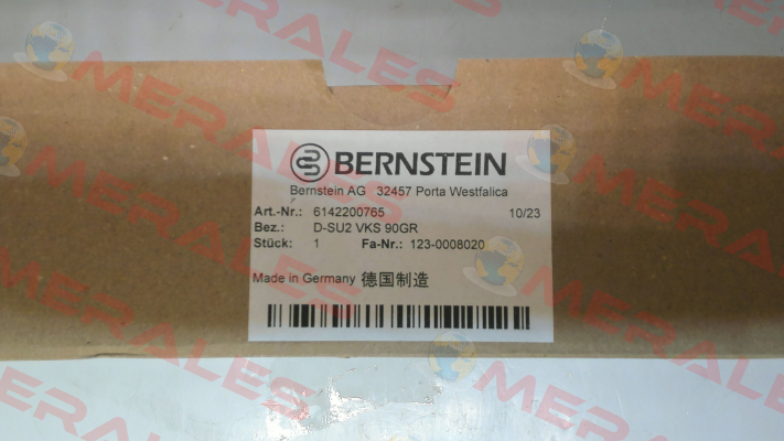 P/N: 6142200765 Type: D-SU2 VKS 90GR Bernstein