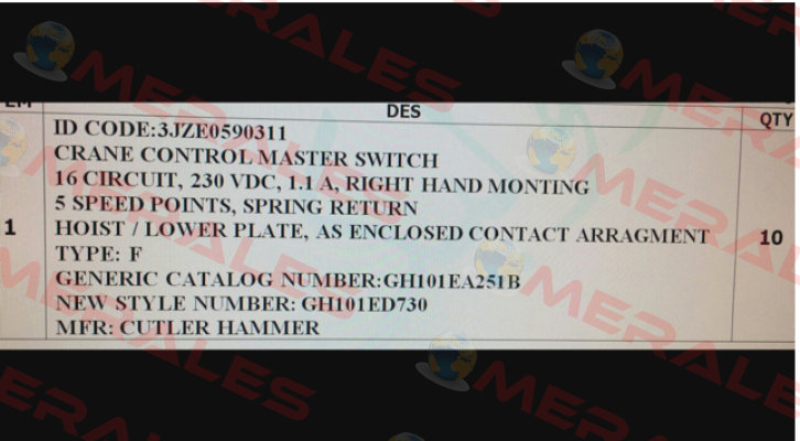 3JZE0590311  Cutler Hammer (Eaton)