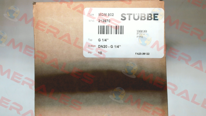 P/N: 212970, Type: MDM 902 Stübbe