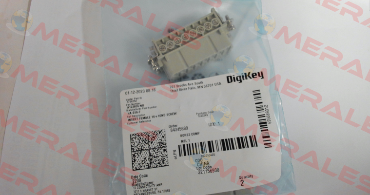 T2010162201-000 / HA-016-F TE Connectivity (Tyco Electronics)