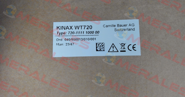 KINAX WT720 / 720-1111 1000 00 Camille Bauer