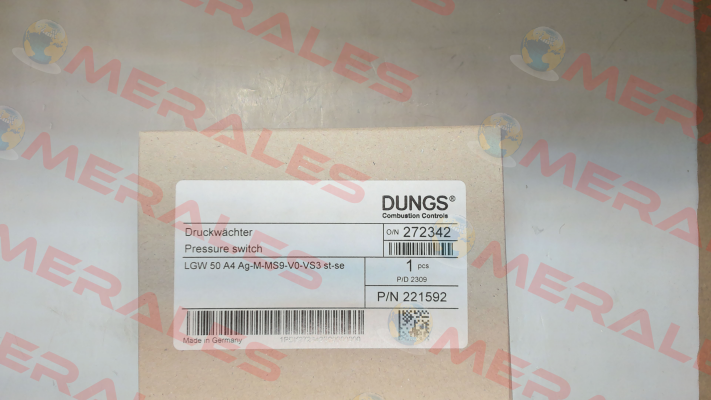 LGW 50 A4 Ag-M-MS9-V0-VS3 st-s Dungs