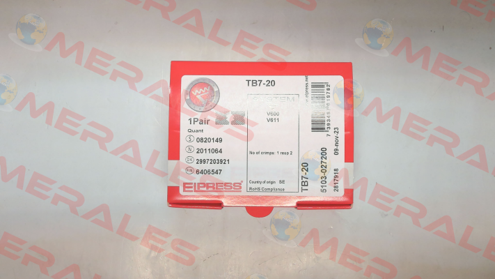 P/N: 5103-027200, Type: TB7-20 Elpress
