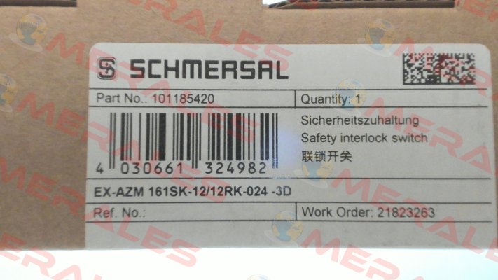 p/n: 101185420, Type: EX-AZM 161SK-12/12RK-024 -3D Schmersal