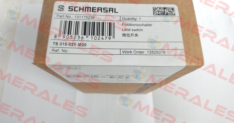 TS 015-02Y-M20 Schmersal