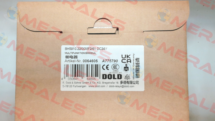 p/n: 0064605, Type: BH5910.22/00MF2/61 DC24V Dold
