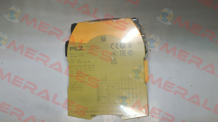 p/n: 751107, Type: PNOZ s7 C 24VDC 4 n/o 1 n/c Pilz