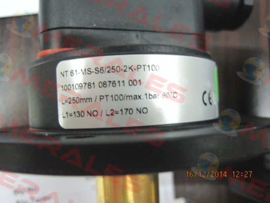 NT61-MS-S6/L=270 MM/1K/T60O   270MM / L1 =125 MM  Bühler Technologies