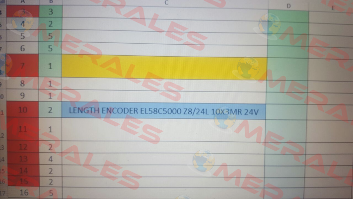 EL58C5000Z8/24L10X3MR 24V Eltra Encoder