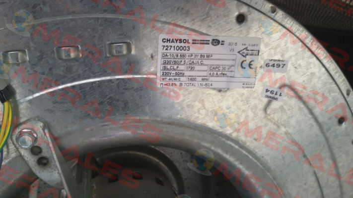 72710003 / DA-10/8 550 4P 3V B9 MP Chaysol