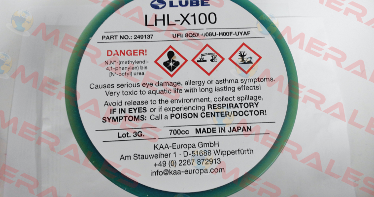 249137  LHL-X100-7 Lube