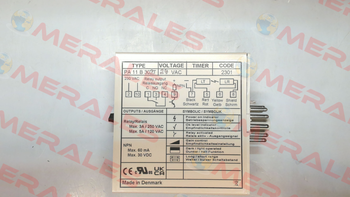 p/n: 8837, Type: PA 11 B 302T Telco