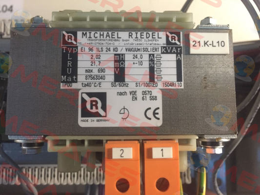 0400/00000001 Michael Riedel Transformatorenbau