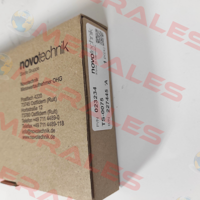 P/N: 400023234 Type: TS-0075 Novotechnik
