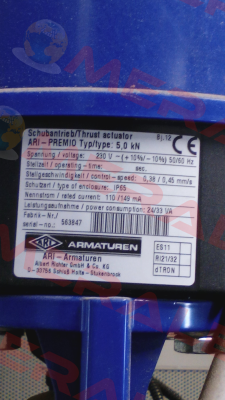 Ari-Premio 5.0 kN, Art N: 911150000G191   NEW CODE   910000001G191 ARI