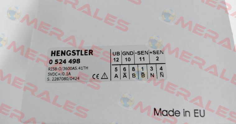 p/n: 0524498, Type: RI58-O/ 3600AS.41TH Hengstler