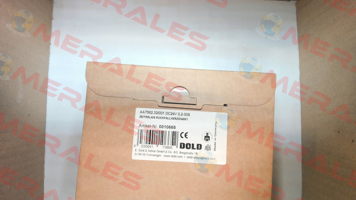 p/n: 0010665, Type: AA7562.32/001 DC24V 0,2-30S Dold