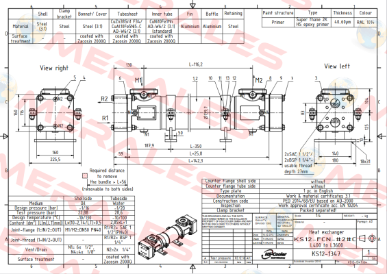 (KS12-1347)KS12-FCN-423C L800 HS Cooler