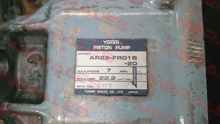 Rotary group repair kit for AR-FR01B-20  Yuken