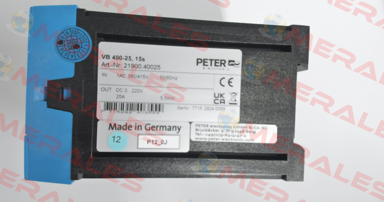VB400-25  15s  /2190040025 Peter Electronic