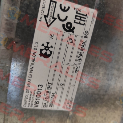 V610013 / DA 18/18 N2T 00 25X1744 VE Chaysol