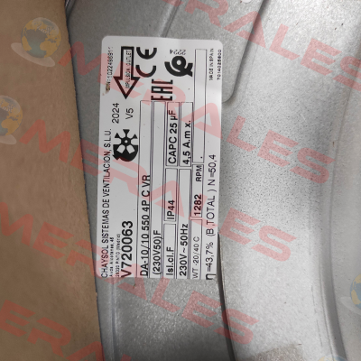 V720063 DA 10/10 550 Watt 4 P Chaysol