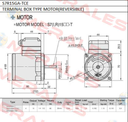 S7R15GA-TCE Spg Motor
