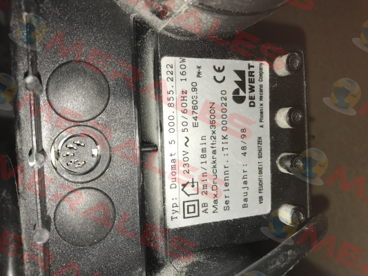 Duomat 5 000.855.222 DEWERT