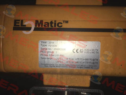 Type: F0100M - old name, new name - FS0100.NM50CWALL.YD17SNA.00XX  Elomatic