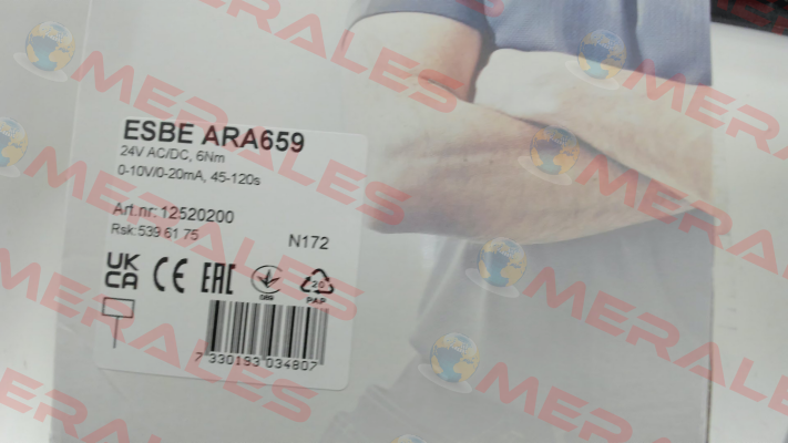 PN: 12520200 / Type: ARA 659 Esbe