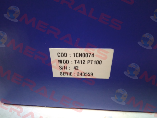 P/N: 1CN0074 Type: T412 Tecsystem