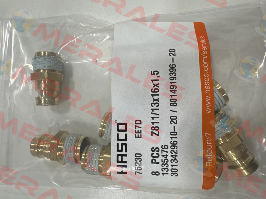 Z811 13x16x1,5 Hasco